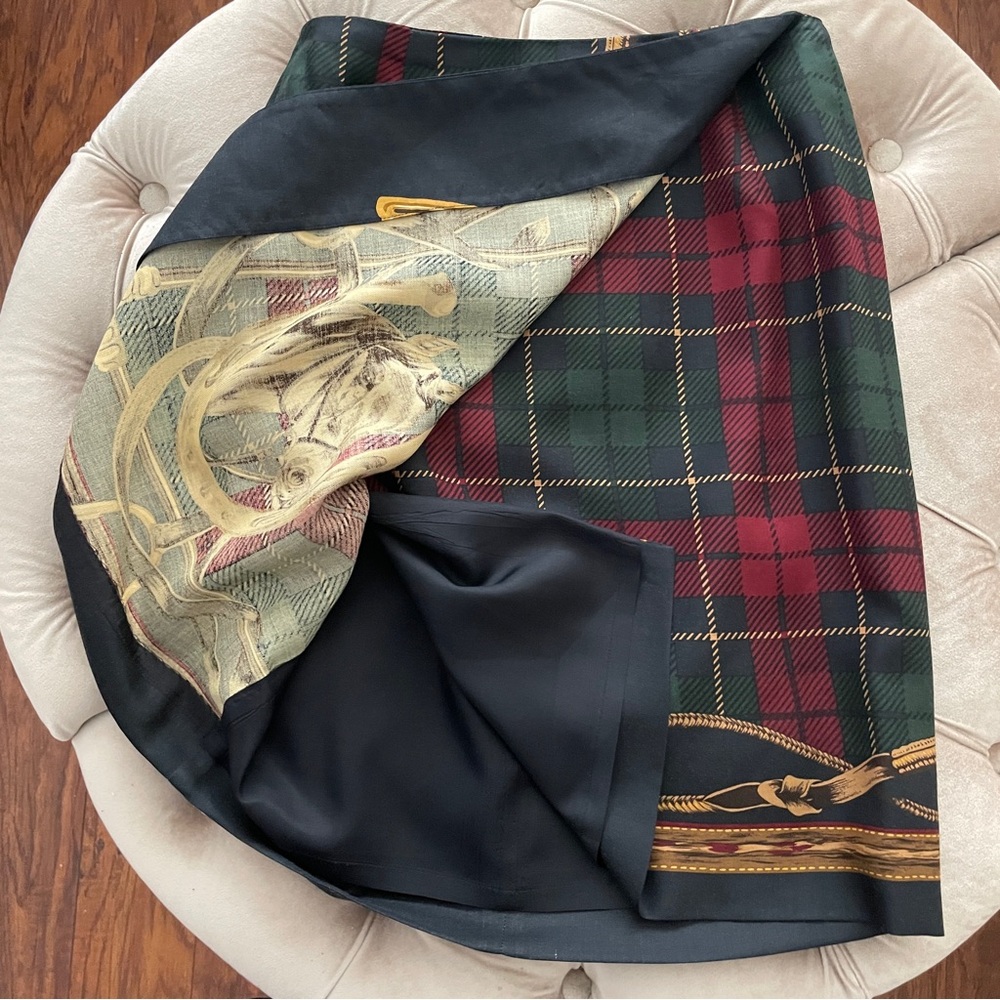 Brooks Brothers Equestrian Horse Horseshoe Pencil Skirt, 6 - Picture 6 of 11